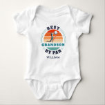 Best Grandson By Par Retro Birthday Personalised Baby Bodysuit<br><div class="desc">Retro Best Grandson By Par design you can customise for someone special. Perfect gift for Father's Day or grandfather's birthday. The text "GRANDSON" can be customised with any relation’s moniker by clicking the "Personalise" button above. Add a name to make it even more special</div>