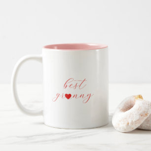 Best Granny, Grandma Gift, Modern  Two-Tone Coffee Mug