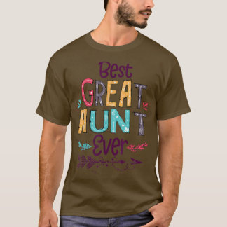 Best Great Aunt Ever Cute Arrow Family Blessing  T-Shirt