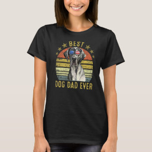Best Great Dane Dad Ever Vintage Dog T-Shirt