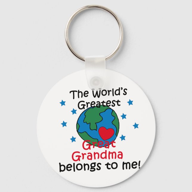 Best Great Grandma Belongs to me Key Ring (Front)