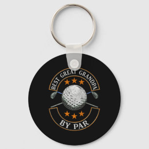 Best Great Grandpa By Par Golf Lover Sports Father Key Ring