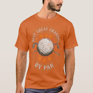 Best Great Grandpa by Par Golf Lover Sports retro T-Shirt