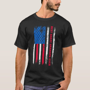 Best Great Grandpa Ever American Flag Father's Day T-Shirt