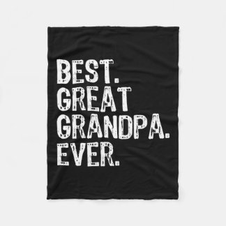 Best Great Grandpa Ever Family Fun Cool  Fleece Blanket