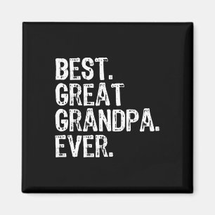 Best Great Grandpa Ever Family Fun Cool Magnet