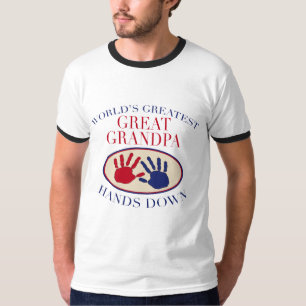 Best Great Grandpa Hands Down T-Shirt