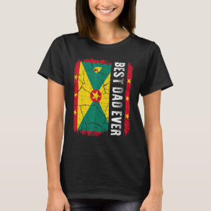 Best Grenadian Dad Ever Grenada Flag Father's Day T-Shirt