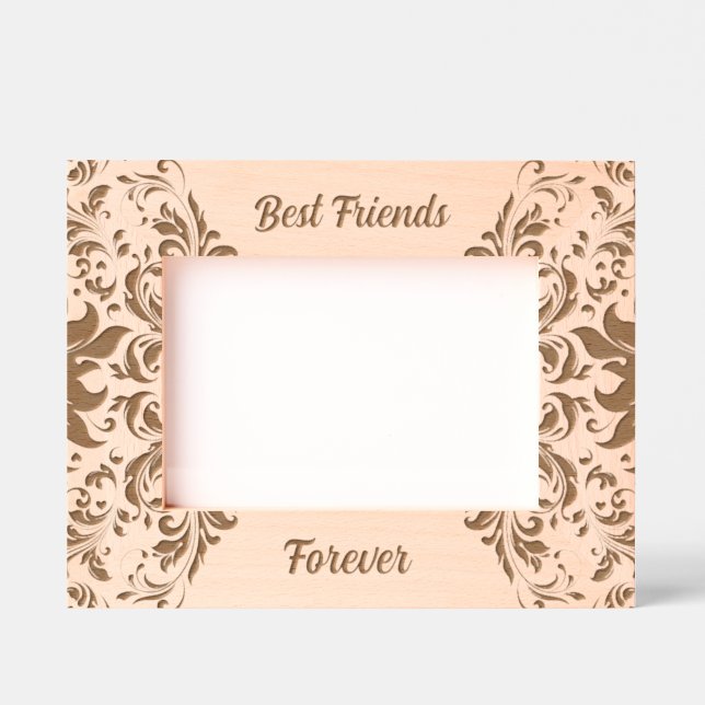 Best Grends Forever Black Floral Swirls Etched Frames (Front)