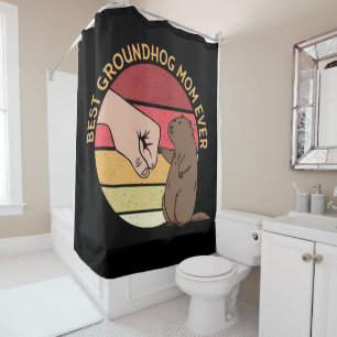 Best Groundhog Mum Ever Groundhog Lover Shower Curtain