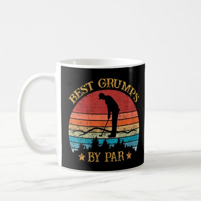 Best Grumps By Par Father's Day Golf Golfing  Coffee Mug (Left)