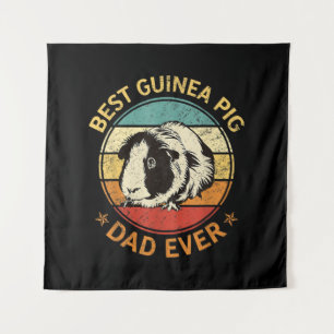 Best Guinea Pig Dad Ever Funny Guinea Pig Daddy Tapestry