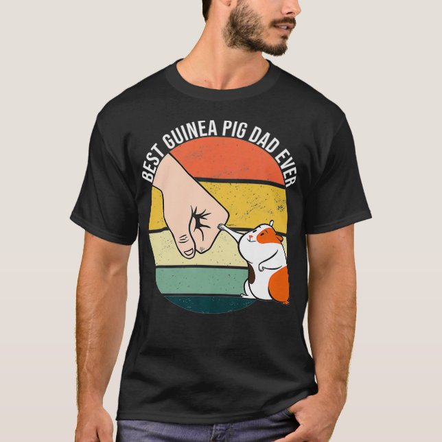 Best Guinea Pig Dad Ever Furry Potato Domestic Cav T-Shirt (Front)