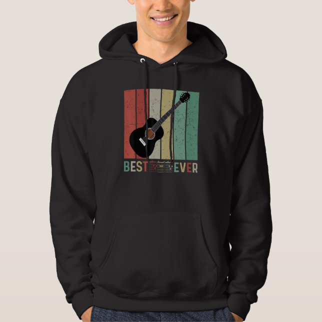best guitar dad ever chords best dad guitar dad Re Hoodie (Front)