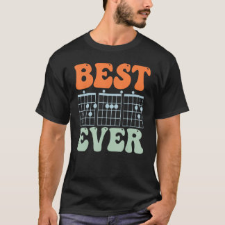 best guitar dad ever chords best dad guitar dad Re T-Shirt