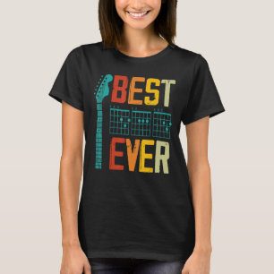Best Guitar Dad Ever Chords Best Dad Guitar  Guita T-Shirt