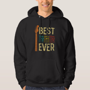 Best Guitar Dad Ever Chords Best Dad Guitar Guitar Hoodie
