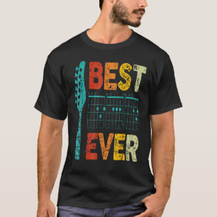 best guitar dad ever chords best dad guitar guitar T-Shirt