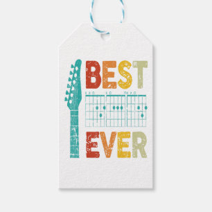 Best guitar dad ever chords best dad guitar shirt gift tags