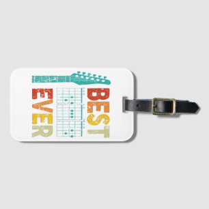Best guitar dad ever chords best dad guitar shirt luggage tag