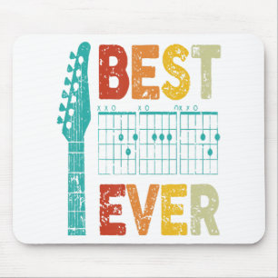 Best guitar dad ever chords best dad guitar shirt mouse mat