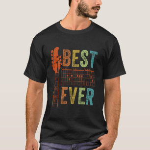 Best Guitar Dad Ever Chords Fathers Day T-Shirt