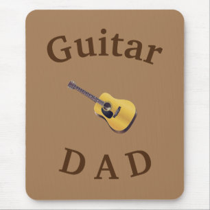 Best "GUITAR DAD" Ever! Father's Acoustical Guitar Mouse Mat