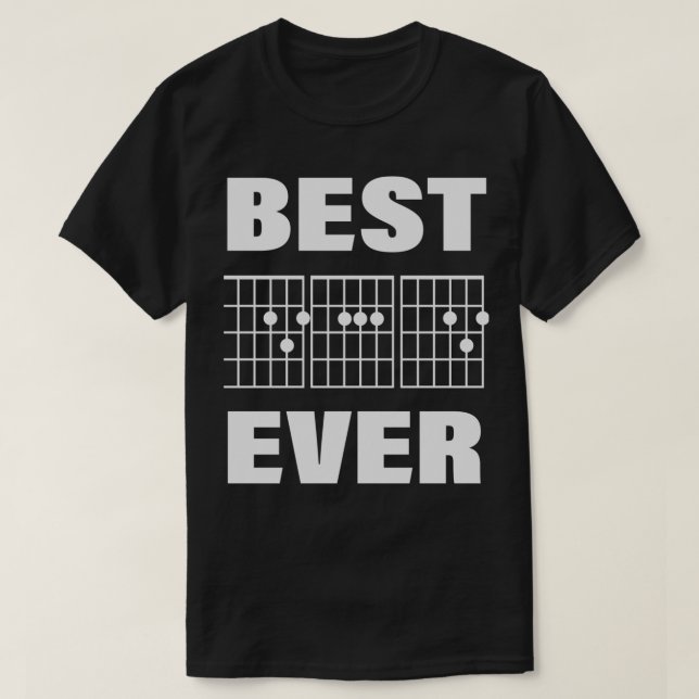 Best Guitar Dad Ever - Funny Guitar Gift For Dad T-Shirt (Design Front)