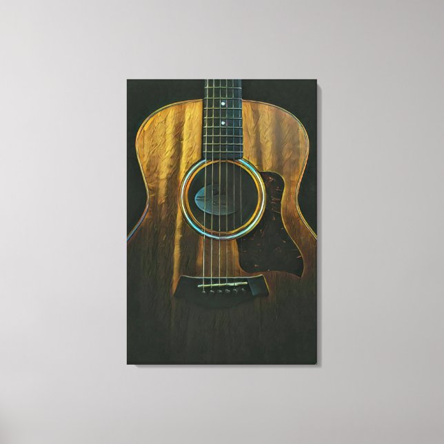 Best guitarist ever canvas print (Front)