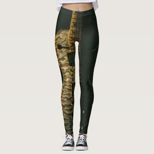 Best guitarist ever leggings (Front)