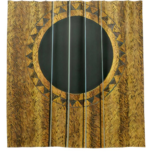 Best guitarist ever shower curtain (Front)