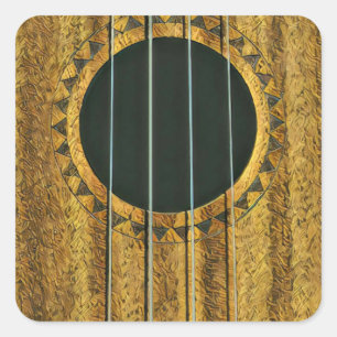 Best guitarist ever square sticker