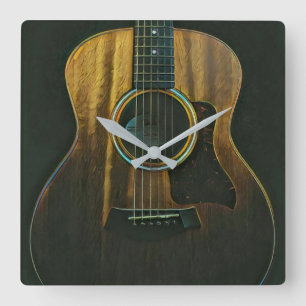 Best guitarist ever square wall clock