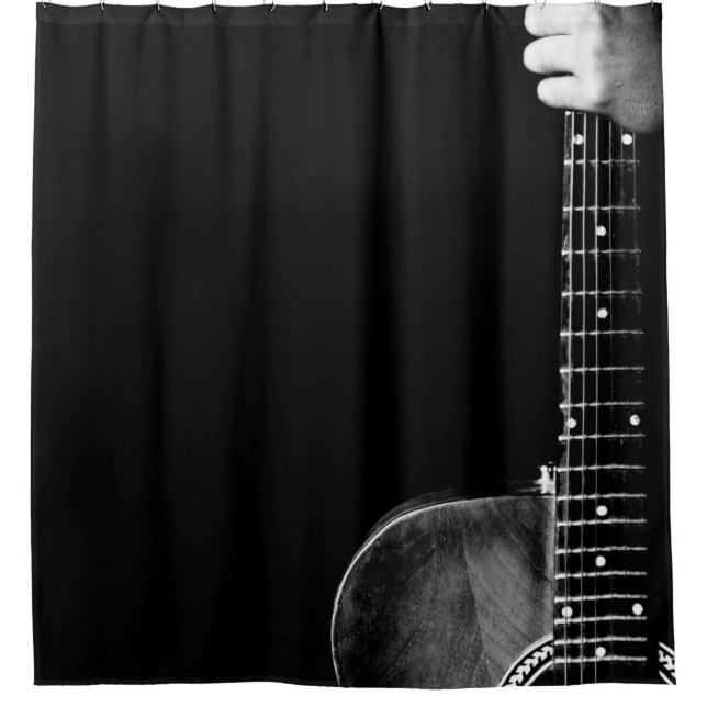 Best Guitarist Gift Shower Curtain (Front)