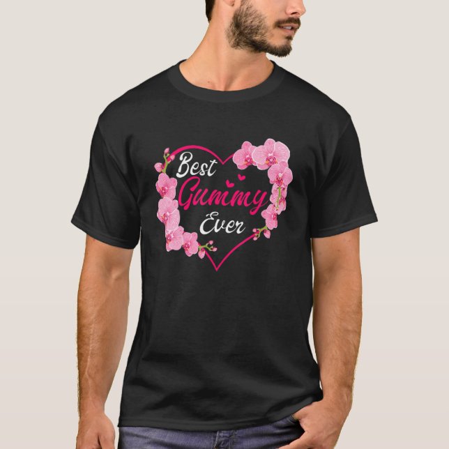 Best Gummy Ever Flower Blessed Grandma Mothers Day T-Shirt (Front)