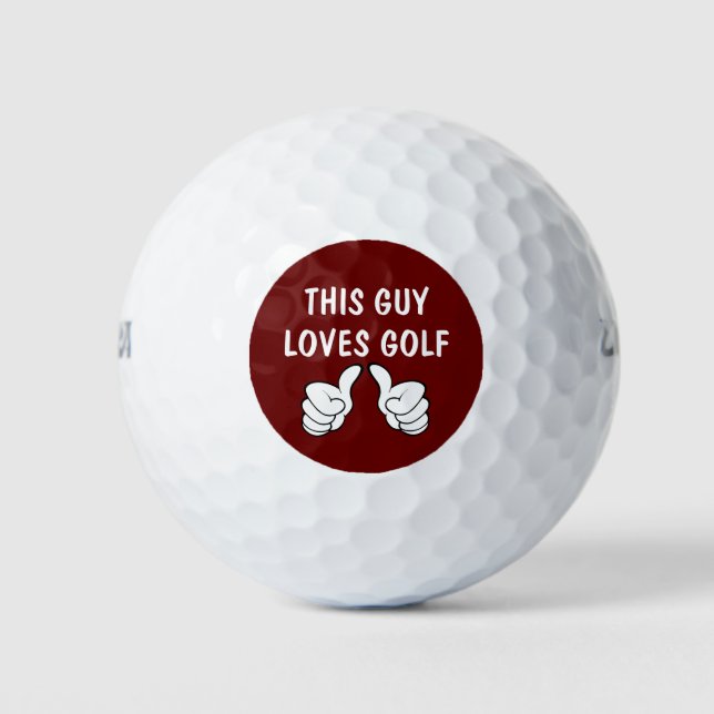 Best Guys Golf Lover Golf Balls (Front)