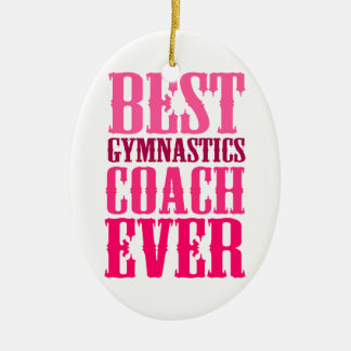Best Gymnastics Coach Ever Ceramic Tree Decoration