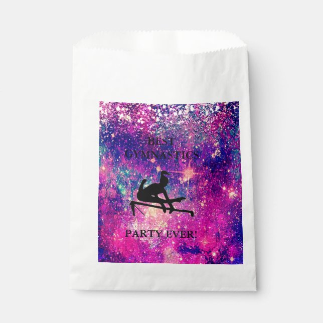 BEST GYMNASTICS PARTY EVER! 50 FAVOR BAGS! FAVOUR BAGS (Front)
