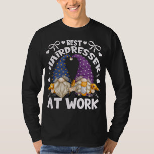 Best Hairdresser Gnomies For Mum With Funny Barber T-Shirt