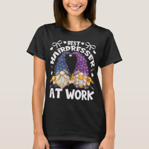 Best Hairdresser Gnomies For Mum With Funny Barber T-Shirt