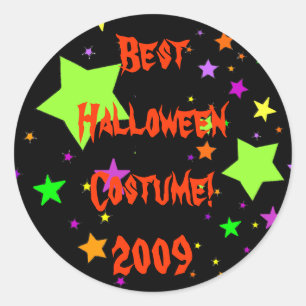Best Halloween Costume! 2009 Classic Round Sticker