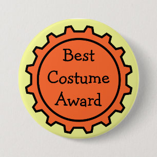 Best Halloween Costume Award Button