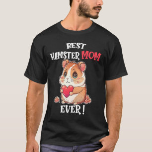 Best Hamster Mum Ever Cute Valentine's Day Girls H T-Shirt