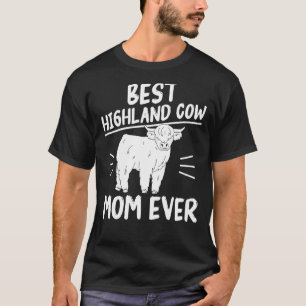 Best Highland Cow Mum Ever Scottish Highland Cow T-Shirt