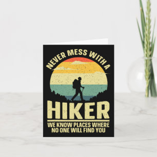 Best Hiking Art For Men Women Outdoor Hike Gear Hi Card