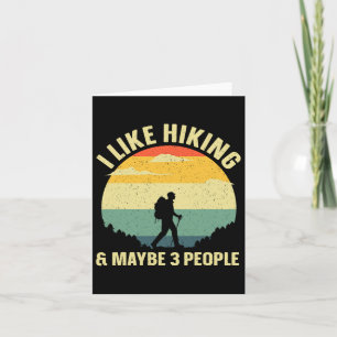 Best Hiking Graphic For Men Women Outdoorsy Hiker  Card
