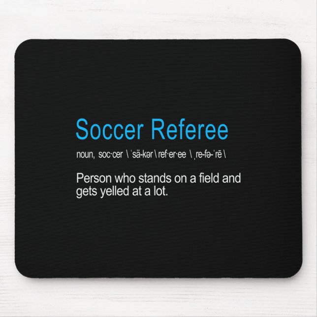 Best Hilarious Soccer Referee Definition Funny Gif Mouse Mat (Front)
