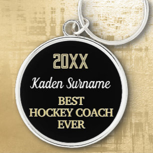 Best Hockey Coach Award Key Ring