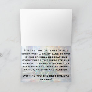 Best Holiday Season Sparkly Christmas Tree Xmas Card