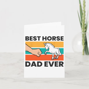 Best Horse Dad Ever Equestrian Father Horseback Ri Card